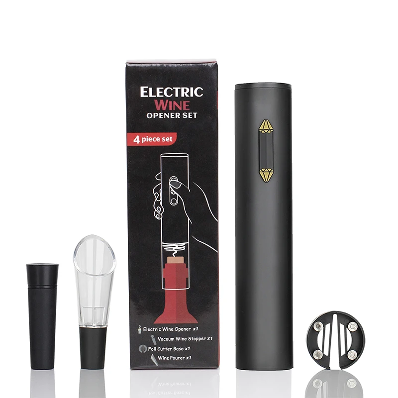 4 in 1 Automatic Corkscrew Automatic Wine Bottle Opener With Foil Cutter