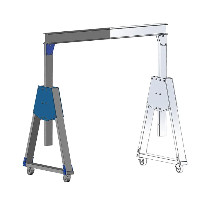 China factory manufacturer Mini Workshop  Folding Small Aluminum alloy Gantry Crane