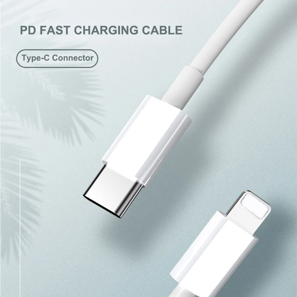 
18W USB-C Type-C PD fast charging cable for iphone 12/ 11 max pro Sync charger cord 18W PD Charging 