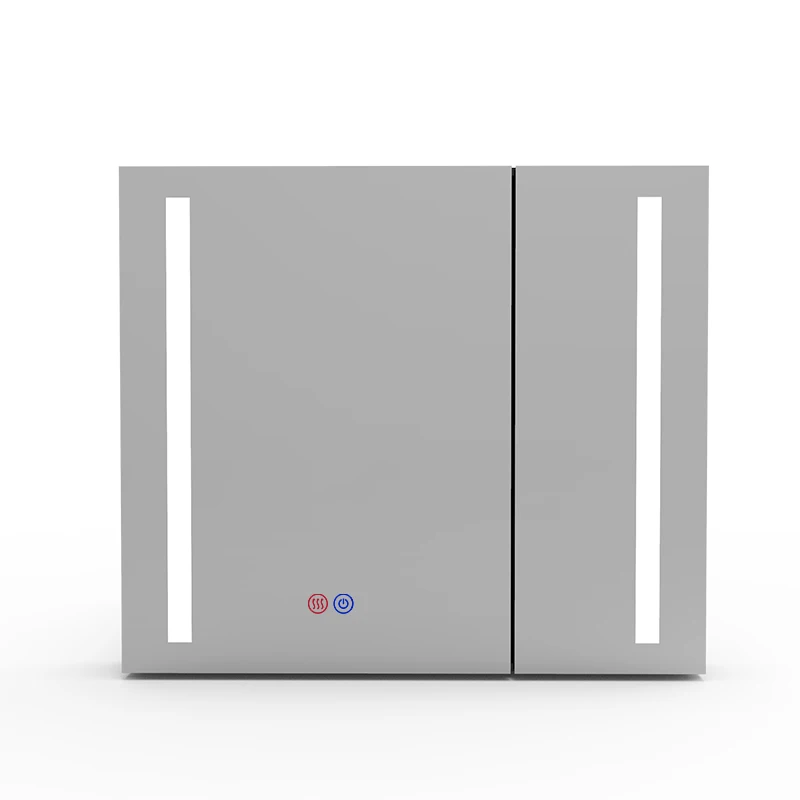 Touch Sensor Wall Mounted Bathroom Vanity LED Medicine Mirror Cabinet