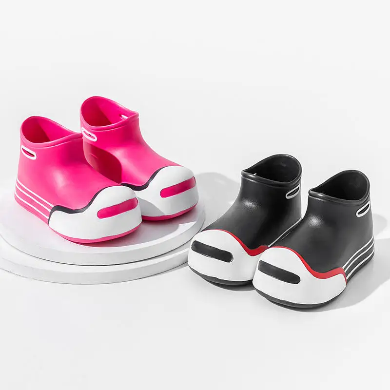 New Fashion Waterproof Rain Boots Women Rain Boots Thickened Rain Shoes For Parent-child