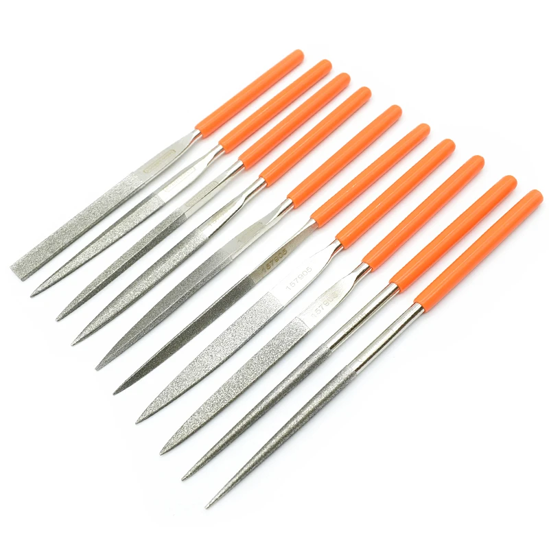 Hand tool stainless steel file needle jewelry polishing and engraving 10 pieces stainless steel hand tool file needle