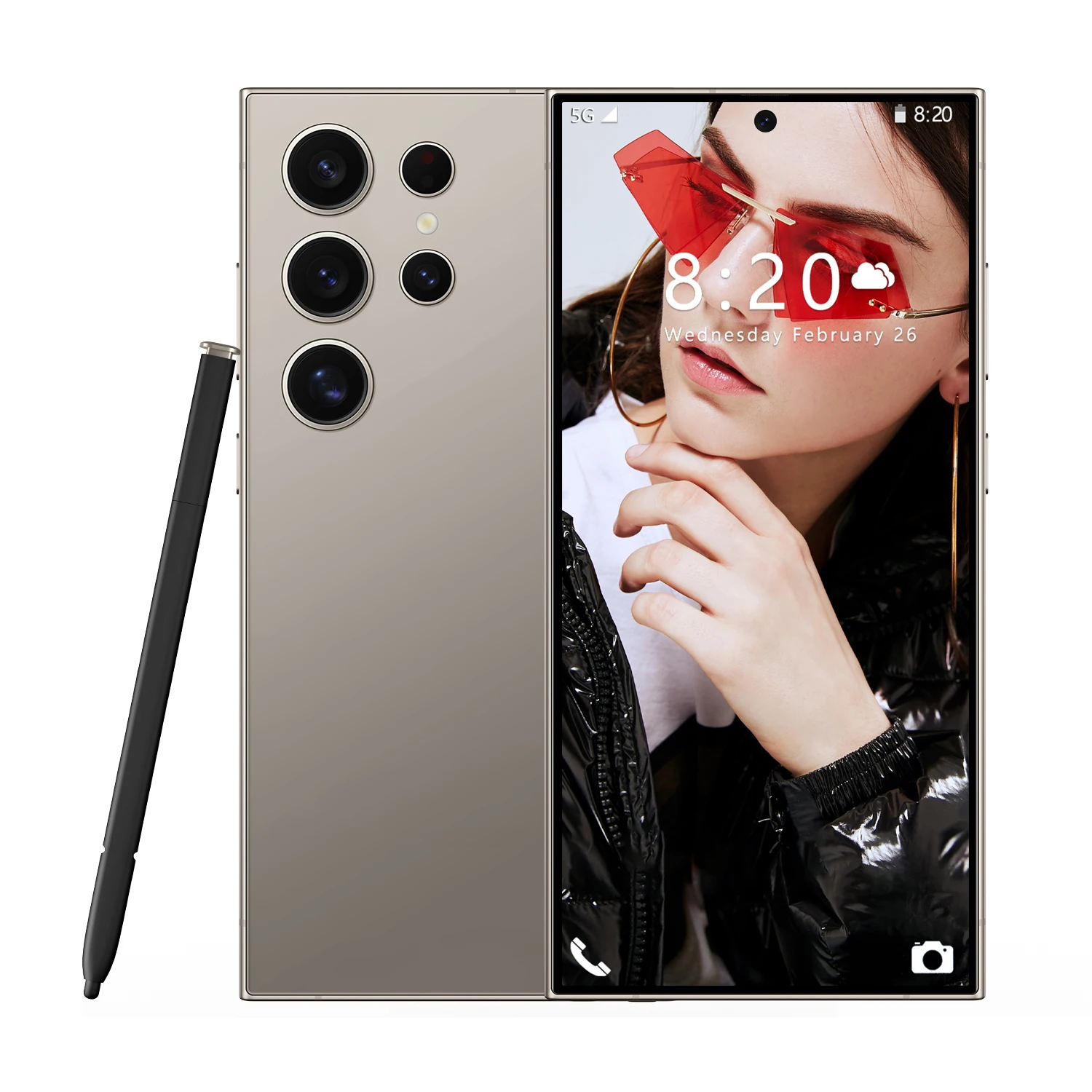 Brand New 5G Smart Phone-Wholesale S24 Ultra 7000mAh Battery Android 13 Dual SIM 108MP Super Large Battery Dual SIM 108MP