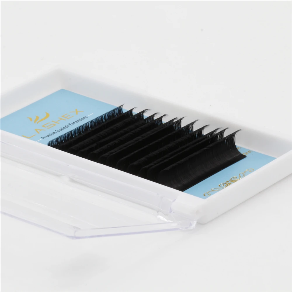 private label Easy Fan eyelashes in 0.03 0.05 mm D curl 12 rows faux mink auto fanning mega volume eyelashes extentions