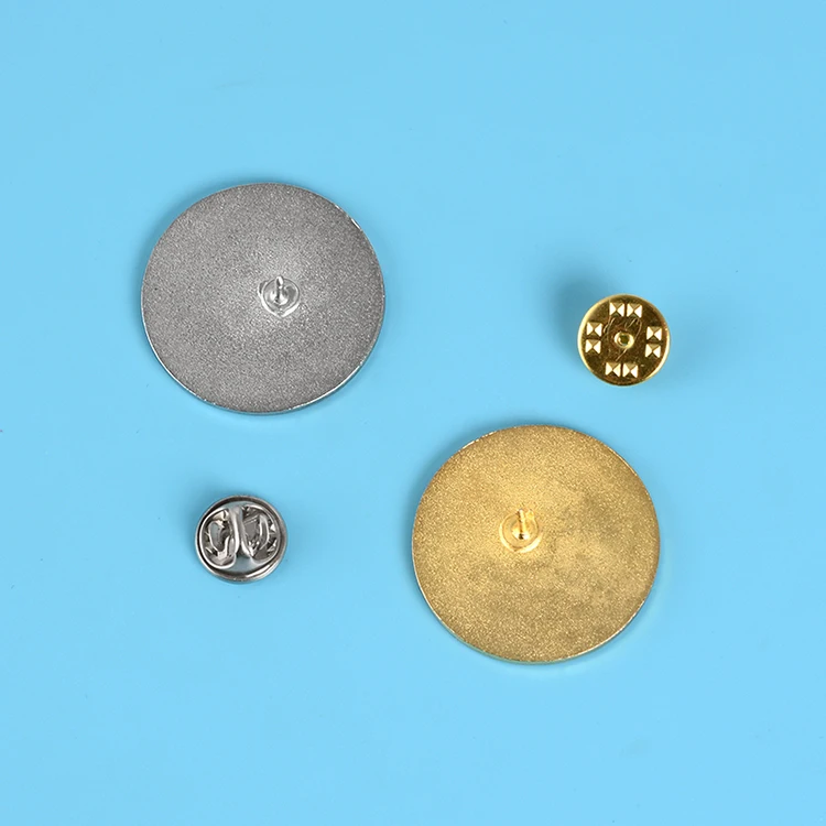 Collar Decoration Day Night Sun Moon Gold Silver Badge Round Metal Enamel Pin