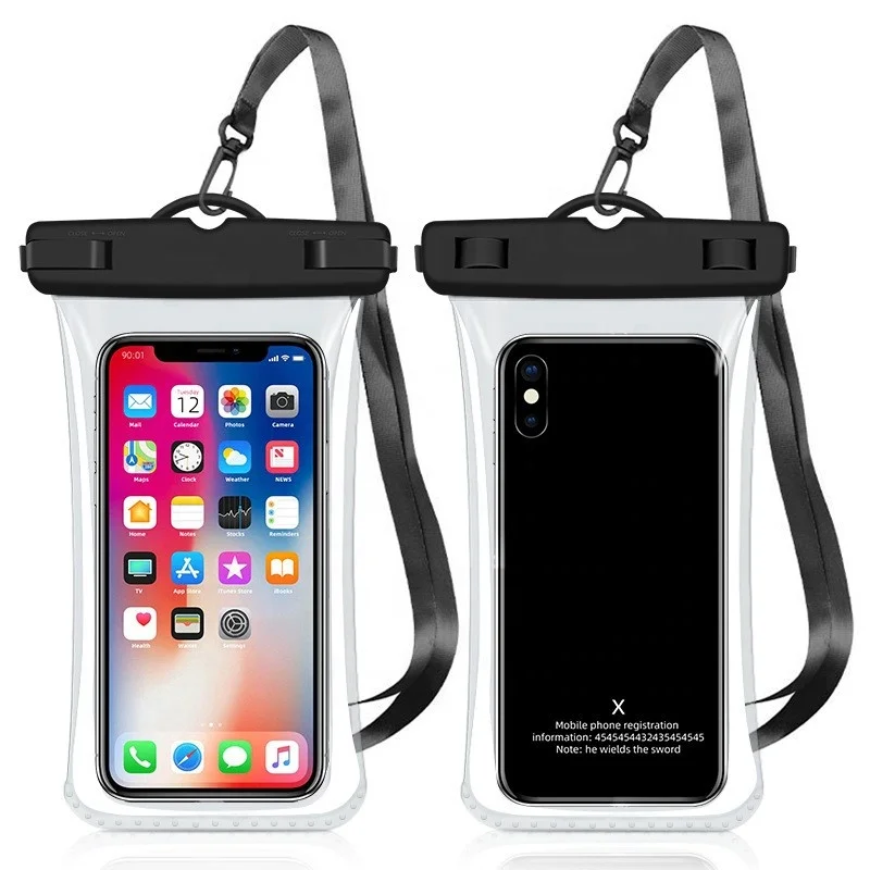 hot TPU phone waterproof case IPX8 Diving waterproof phone bag Touch screen waterproof phone bag