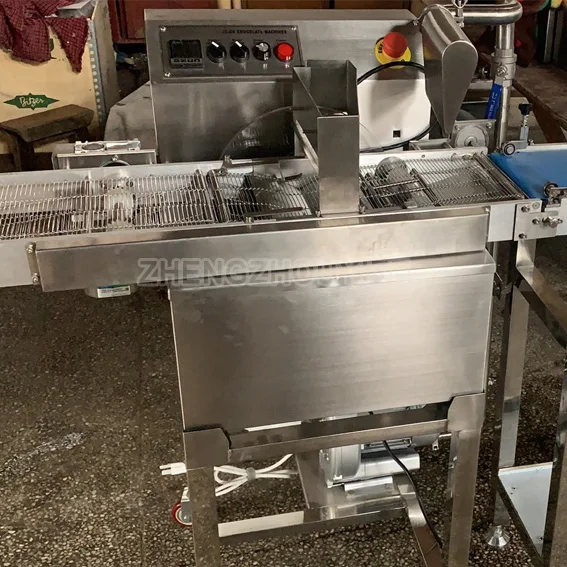 
chocolate bar making liquid almond ice cream peanut chocolate belt coating coated machine price for home 