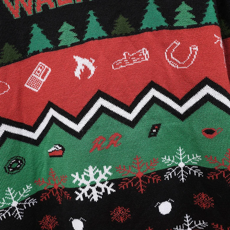 Custom OEM & ODM Christmas Sweater Jacquard Clothes Long Sleeve Knitwear Winter Knitted Unisex Ugly
