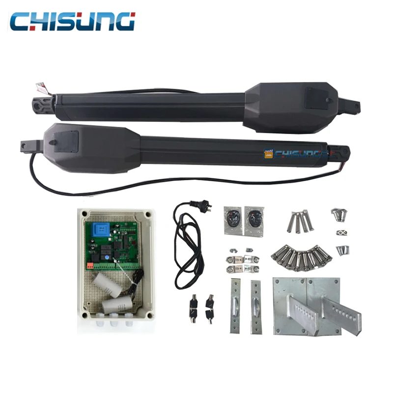 In Stock Chisung CSSGO-07 AC Motor Various Useful Functions Swing Gate Operators Automatic Opener Dual Arms 500KG*2 Electric Kit