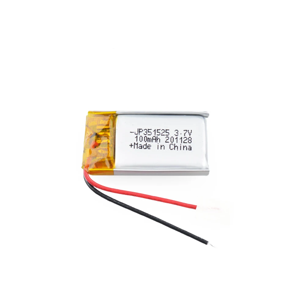 Завод Шэньчжэнь, оптовая продажа, перезаряжаемые литий-полимерные батареи 5 в 351525 100 мАч