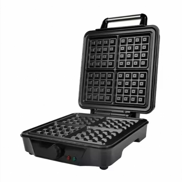 1119-Energy-efficient Pancake Griddle.Non-Slip Pancake/Omelet/Sandwich Maker.Round Waffle Maker with Custom Plate.