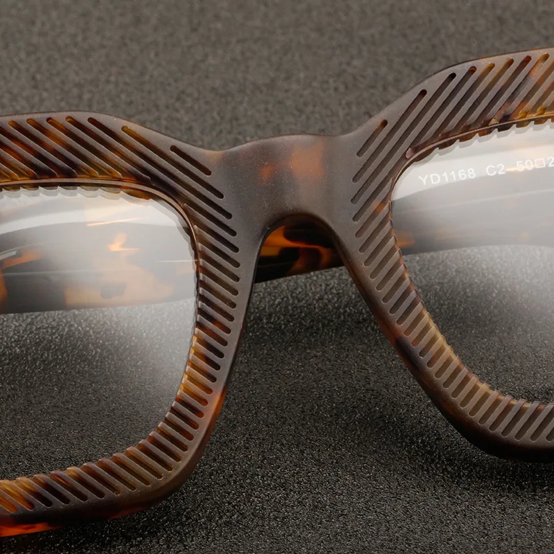 Special Stripe high quality cellulose acetate optical glasses custom acetate eyewear for women