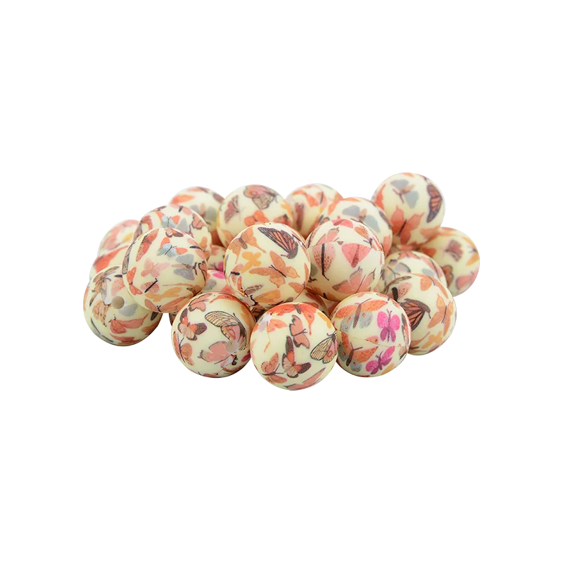 eco friendly products 2022 Bpa free non-toxic safe silicone beads baby teething chew focal beads food grade silicone bead