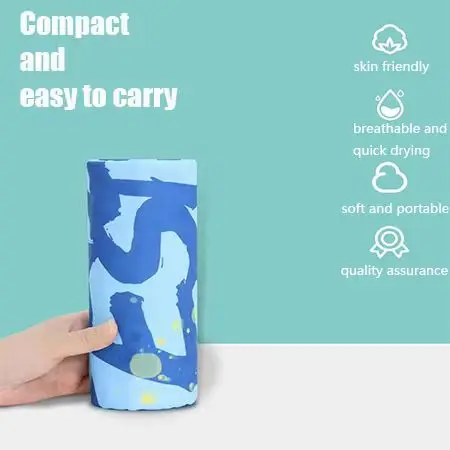 Wholesale price recycled repet microfiber beach towel free design custom printing and logo sand free beach towel