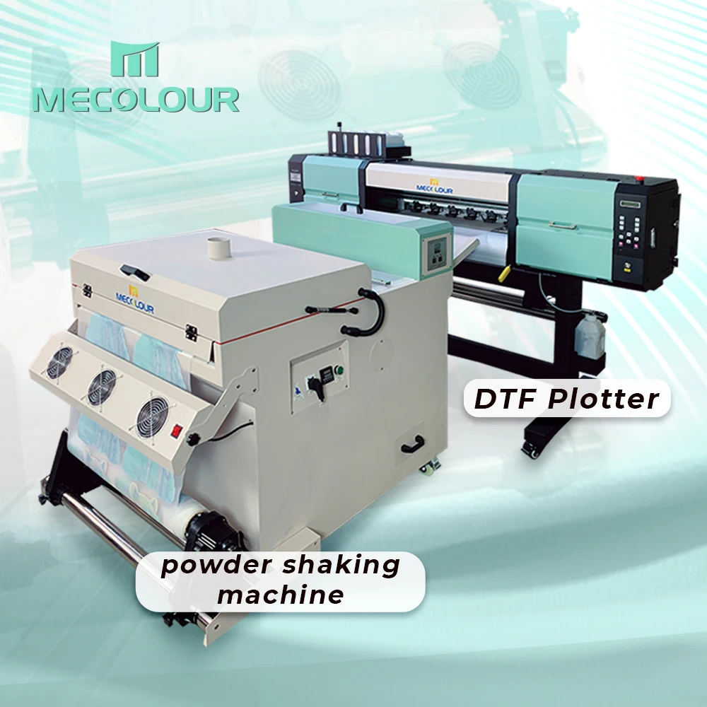 Best High Speed Dual Head I3200 A2 60cm DTF Printer Printing Machine tshirt DTF Printer 60cm with Powder Shaker