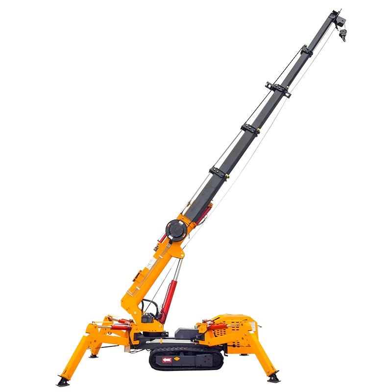 1.2 ton 1200kg glass lifter crane Mini Electric Diesel 3 ton 3000 kg capacity Lifting Equipment Crawler Spider Crane