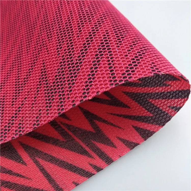 Shoe Material Colorful Mesh Flyknit Fabric For Sports Shoe Upper