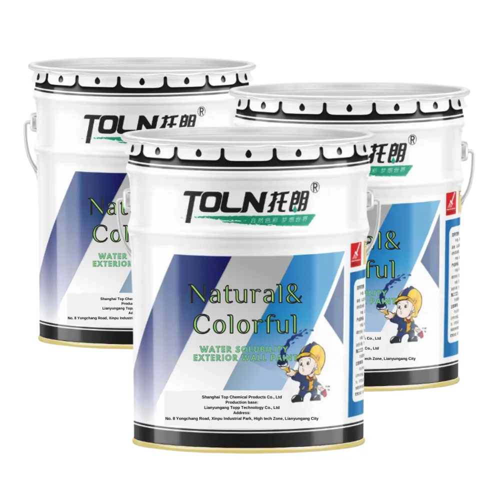 Top Quality Excellent Stain Resistance New Type Elastic Flat Coated Exterior Wall Latex Paint Coating