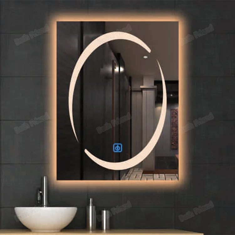New Arrive Bathroom Modern Touch Mirror Led Smart Glass Mirror With Led Light