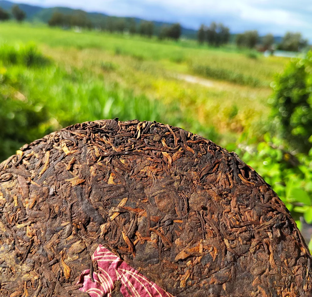 Знаменитый торт Yunnan menghai qi zi bing спелый чай puer 357 грамм с богатым вкусом ферментированный puerh cha