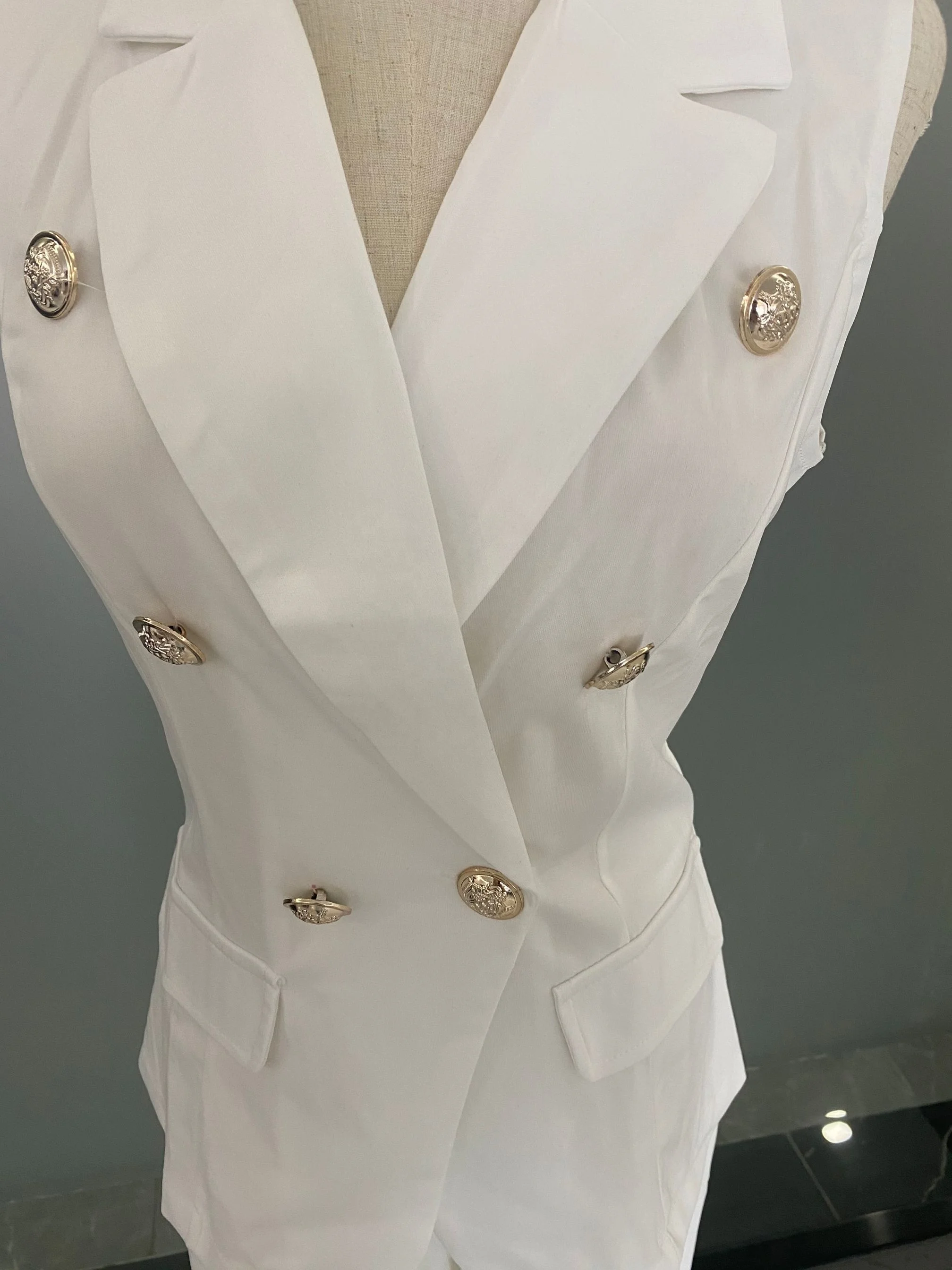 Женский офисный костюм из двух предметов, жилет и брюки в европейском и американском стиле