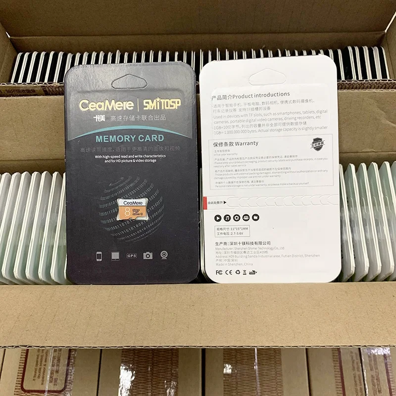 Ceamere High Quality White Orange 4GB SD Card Camera Micro Memorias TF Carte Class 10 8GB 16GB 32GB 64GB 128GB 256GB 4GB SD Card