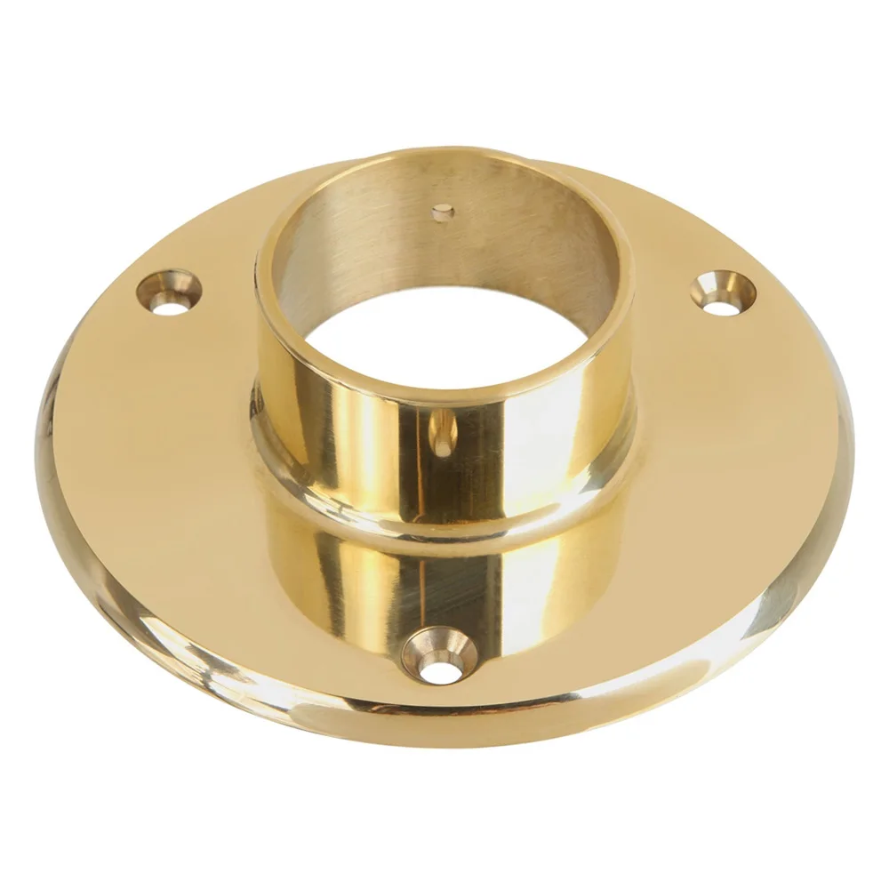 high quality brass pipe flanges with gold plating OEM production