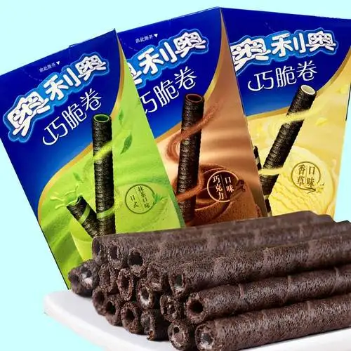 Wafer Rolls Hot SalesChocolate Matcha Delicious Made in China 55g*4