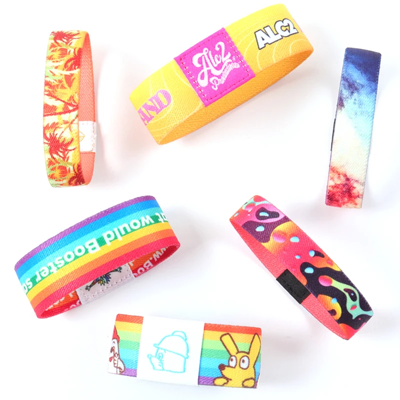 nfc wristbands bracelet elastic wrist band custom logo bible positive words rfid elastic chip wristband