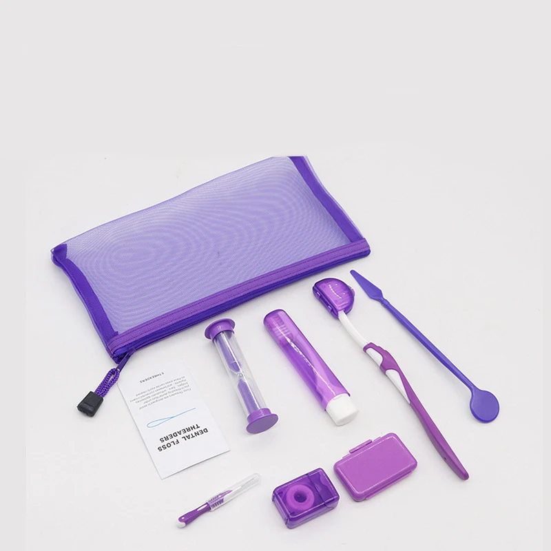 8pcs dental kit Interdental Tooth Brush floss orthodontic kit Orthodontics Toothbrush Kit