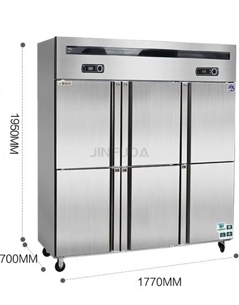 High Quality Stainless Steel Refrigerator Upright Blast Chiller Custom Deep Freezer Refrigerator  Multi-Purpose Large Capacity