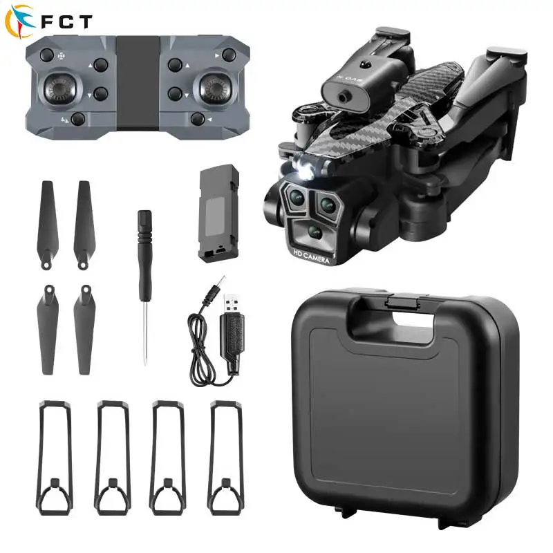 K10 Max Drone Three 4k Hd Cameras Obstacle Avoidance Optical Flow Positioning Foldable Wifi Fpv Helicopter Uav Dron Toys