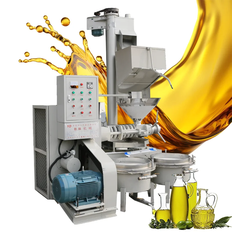Industrial Oil Press Machine Peanut Sunflower Olive Soybean Sesame Walnut Oil Production Farm Applicable Engine Core Components