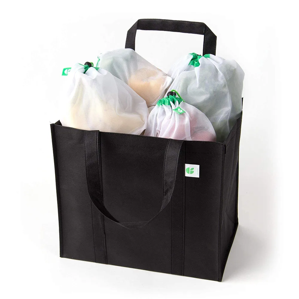 BSCI factory Customised Eco-friendly RPET Non Woven Tote Bag Recycled Biodegradable RPET Shopping Bags