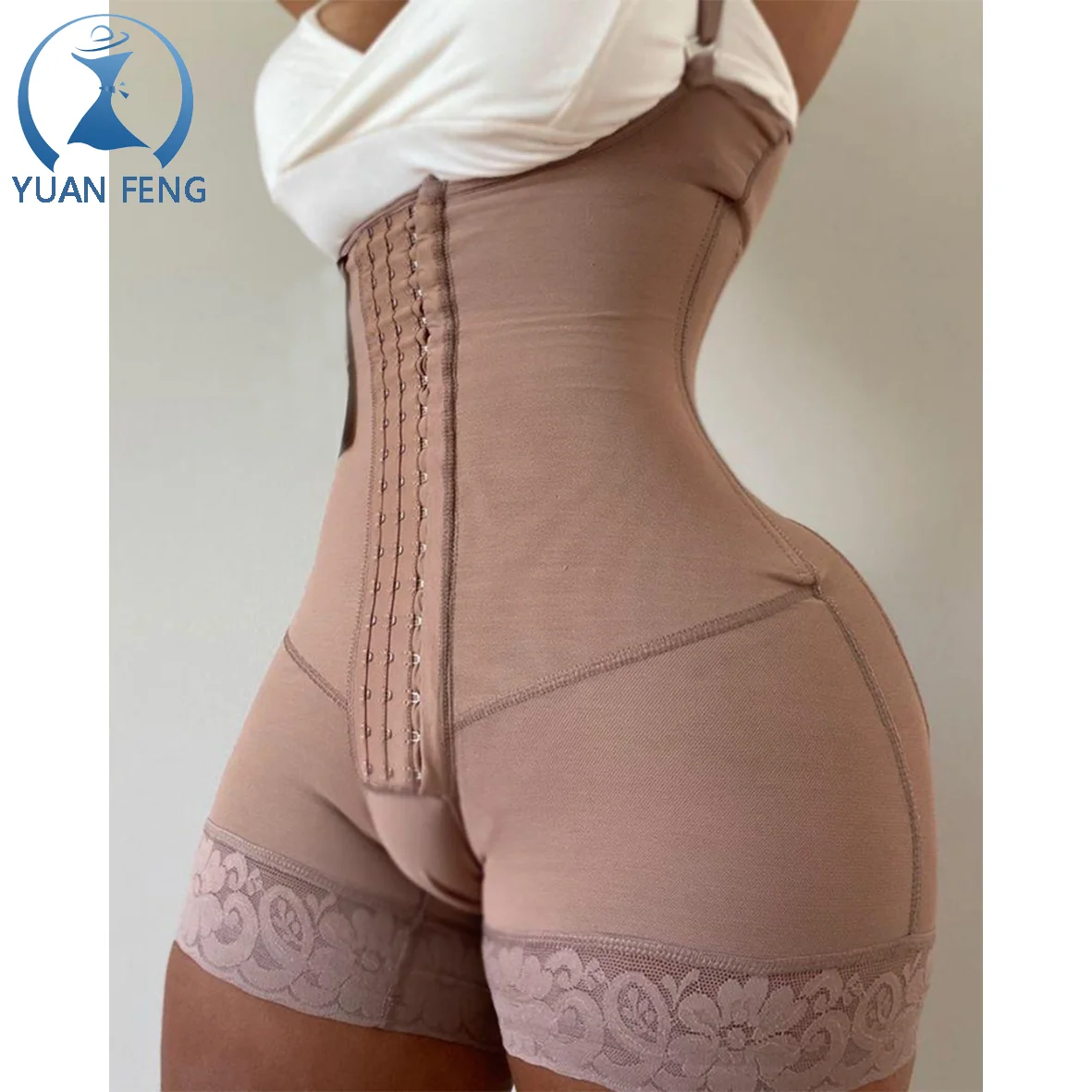 Hot Sale Ann chery custom LOGO Faja Colombiana body shaper Shaping Girdle Shapewear Tummy Control Butt Lifter Bodysuit BBL Faja