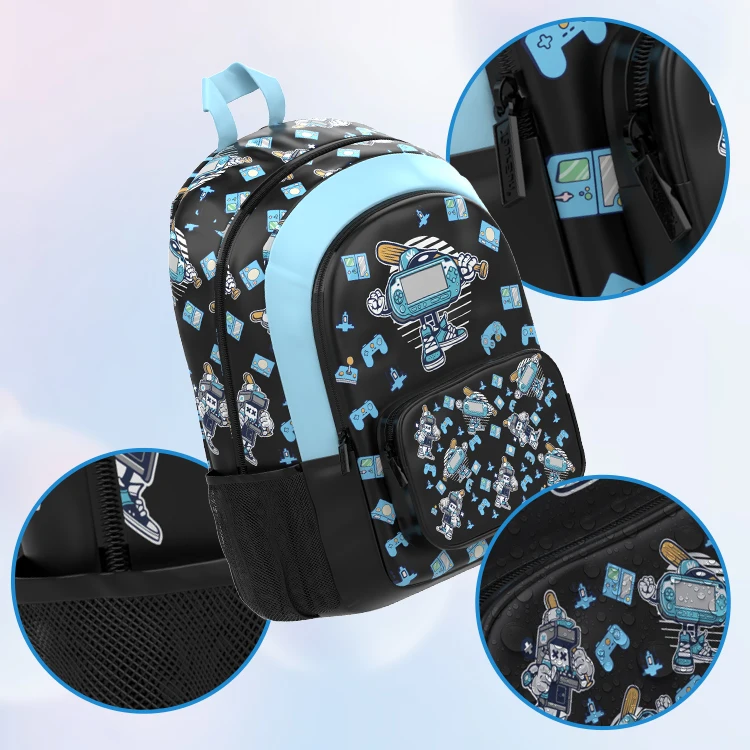 Custom Large Capacity Boys Kid Book Children Backpack School Bag For Students