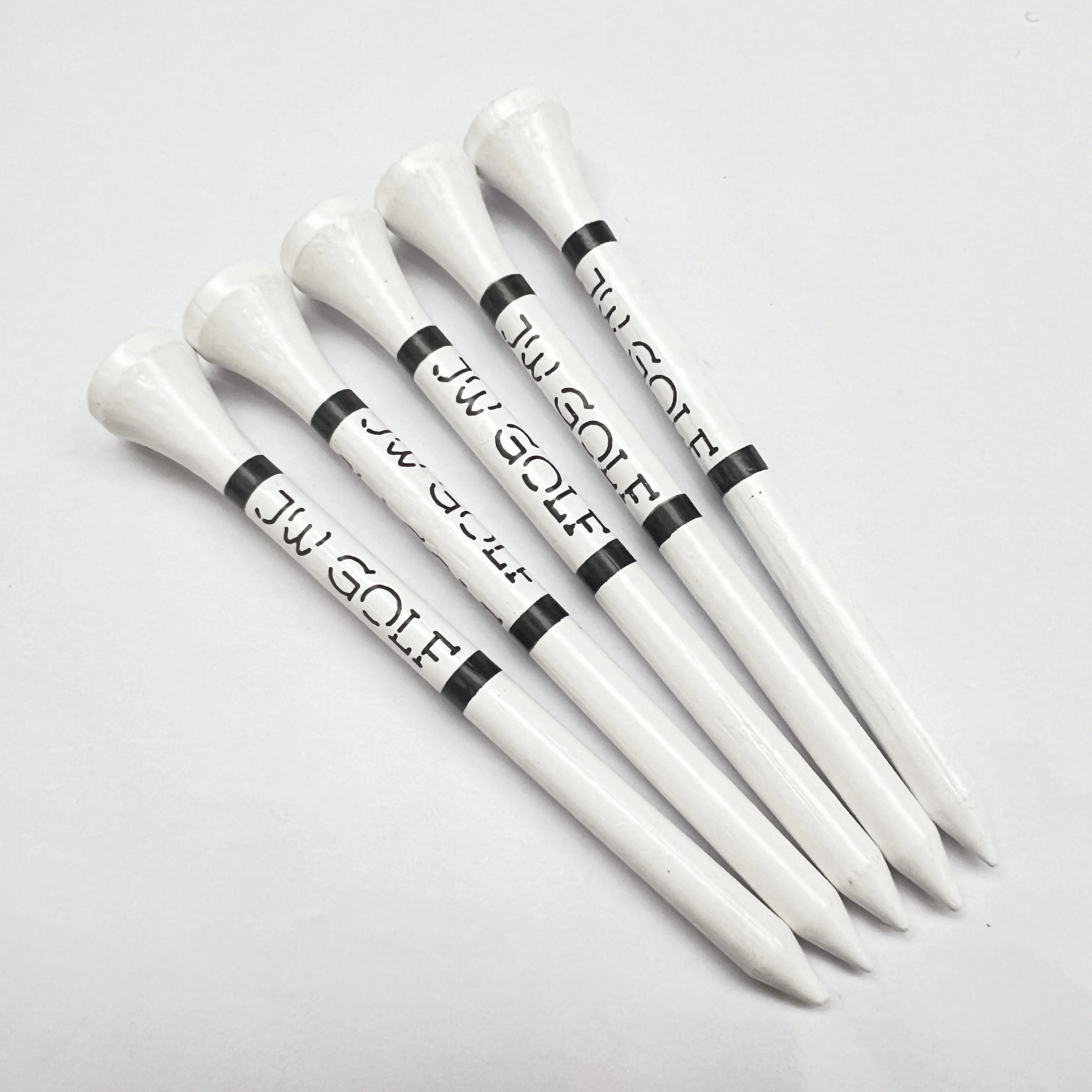 Wholesale Factory Price unbreakable colored 83mm bamboo custom golf tees logo