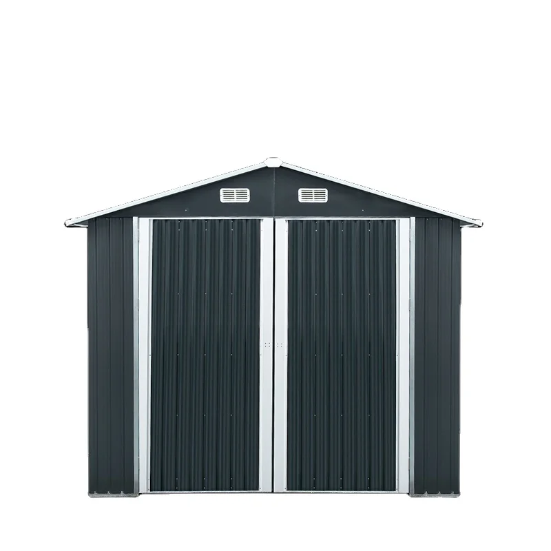 10ft x 20ft Metal Roof Outdoor Bike and Car Prefab Sustainable House Container Sheet Metal Frame Backyard Shed Storage