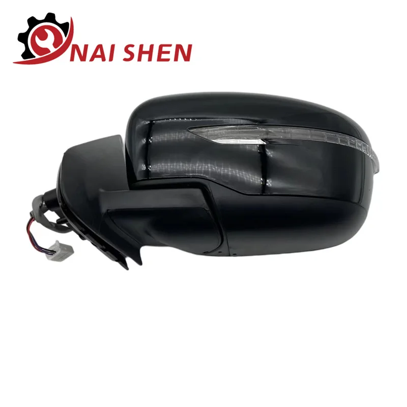 Auto parts for Nissan pickup NP300 NAVARA black clolor side mirror rear vies with 3 plug