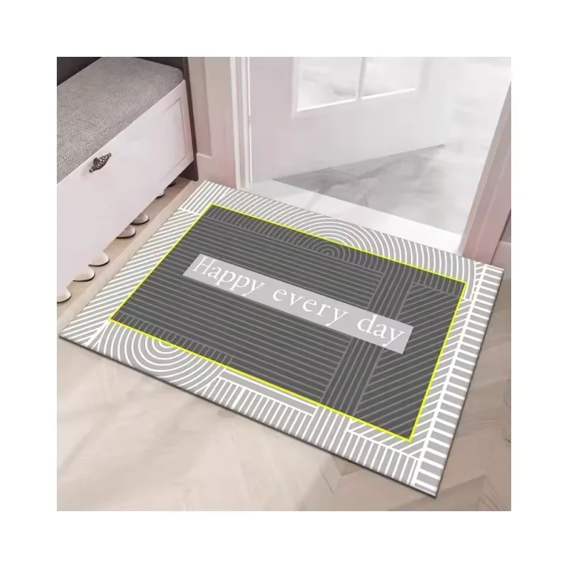 Printed BathDiatom Mud  Mat Carpets Soft Toilet Floor Rugs For Home Decor Bathroom Door Carpet Home Bathroom Bedroom Doormats