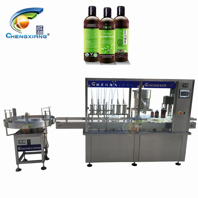 
Customized automatic 250ml 500ml e-liquid bottle filling and capping machine 