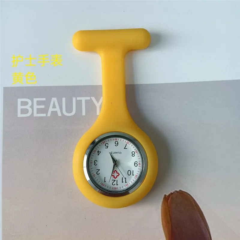 Y036 Custom Logo Pocket Watch Portable Silicone Digital Clip-On Silicon Pocket Nurse Watch