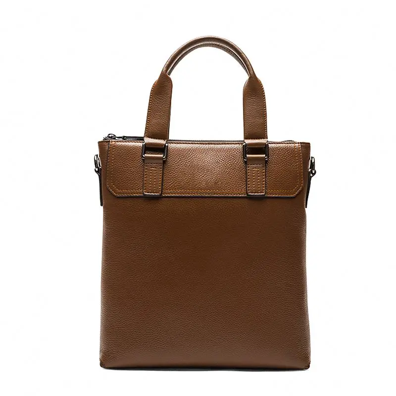 Factory Eco New Hot Mid-High Quality Genuine Real Leather Promotional Custom Men Crazy Horse Leather Briefcase
