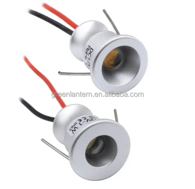 Mini LED Spotlight 12V  1 W Downlight Focos Spot Lamp for KTV Party ceiling spotlight Cabinet Lighting