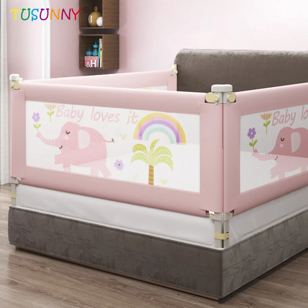 Chock Chick Foldable Safety Bedrail Fence Crib Corner Side Barrier Bed Guards Baby Bed Rail For Toddlers