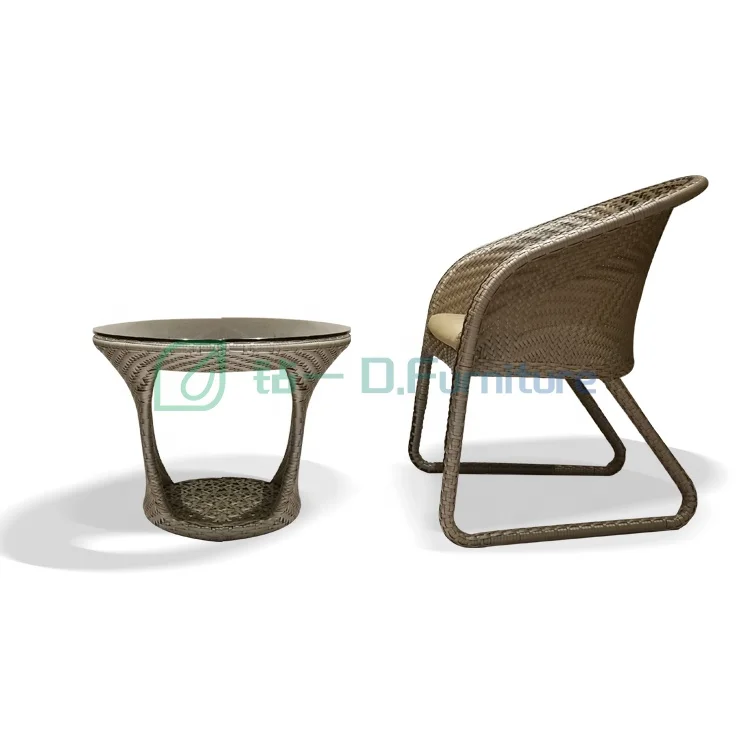 Luxury Outdoor Garden Dining Coffee Chair Tea Table Set