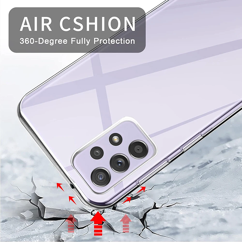 Soft TPU Coque Telephone For Samsung Galaxy A73 A53 A33 A13 A03 A72 A52 A32 5G Ultra Thin Clear Phone Case Funda For Samsung A73