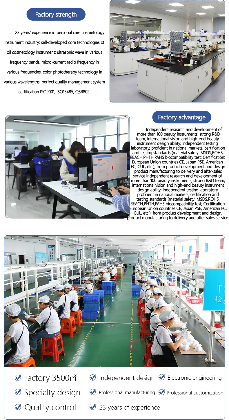 Cleaning instrument beauty salon ultrasonic import instrument LED color light skin rejuvenation beauty