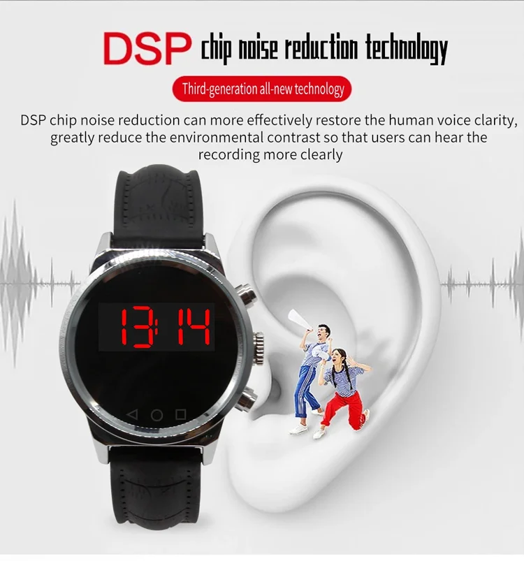
Touch Screen Motion Sensor Photo Recording Voice Recorder Night Vision Dvr Watch Bracelet Camera 