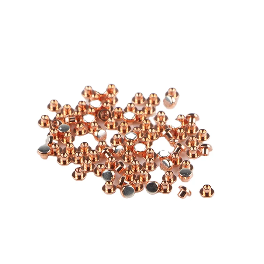 High quality long duration time flat head silver contact rivet